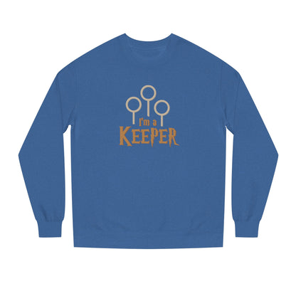 I’m a Keeper — Harry Potter Quidditch Retro Sweatshirt (Dark)