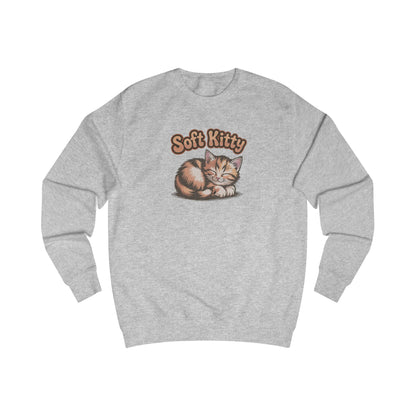 Soft Kitty Sick-Day Lullaby — Big Bang Theory Retro Sweatshirt (Light)