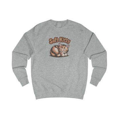 Soft Kitty Sick-Day Lullaby — Big Bang Theory Retro Sweatshirt (Light)
