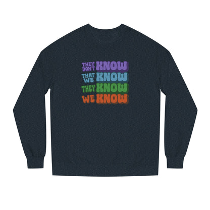 They Don't Know We Know — Friends Retro Sweatshirt (Dark)