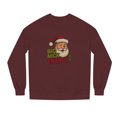 Big Nick Energy — Retro Santa Christmas Sweatshirt (Dark)