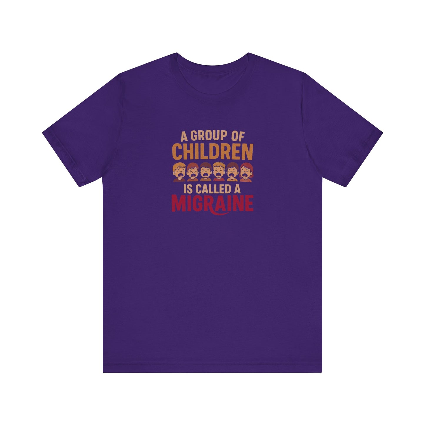 A Group of Children is Called a Migraine — Retro Tee (Dark)