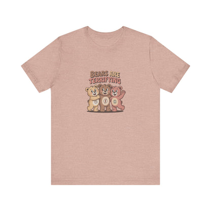 Bears Are Terrifying (Cute Remix) — Retro Tee (Light)