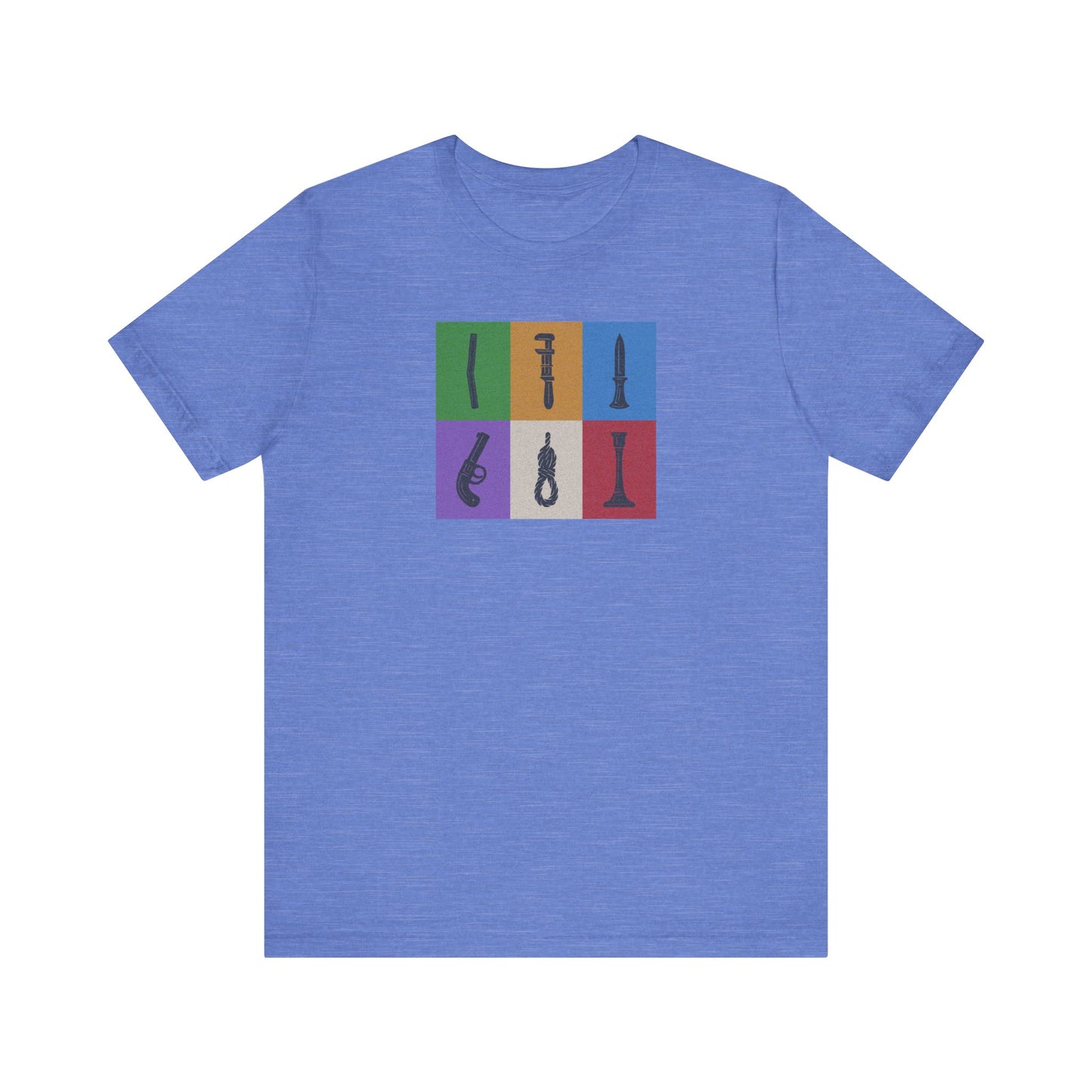 Six Ways Into the Evidence Locker — Clue Retro Tee (Light)