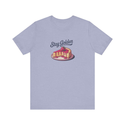 Stay Golden — Retro Cheesecake Graphic Tee (Light)