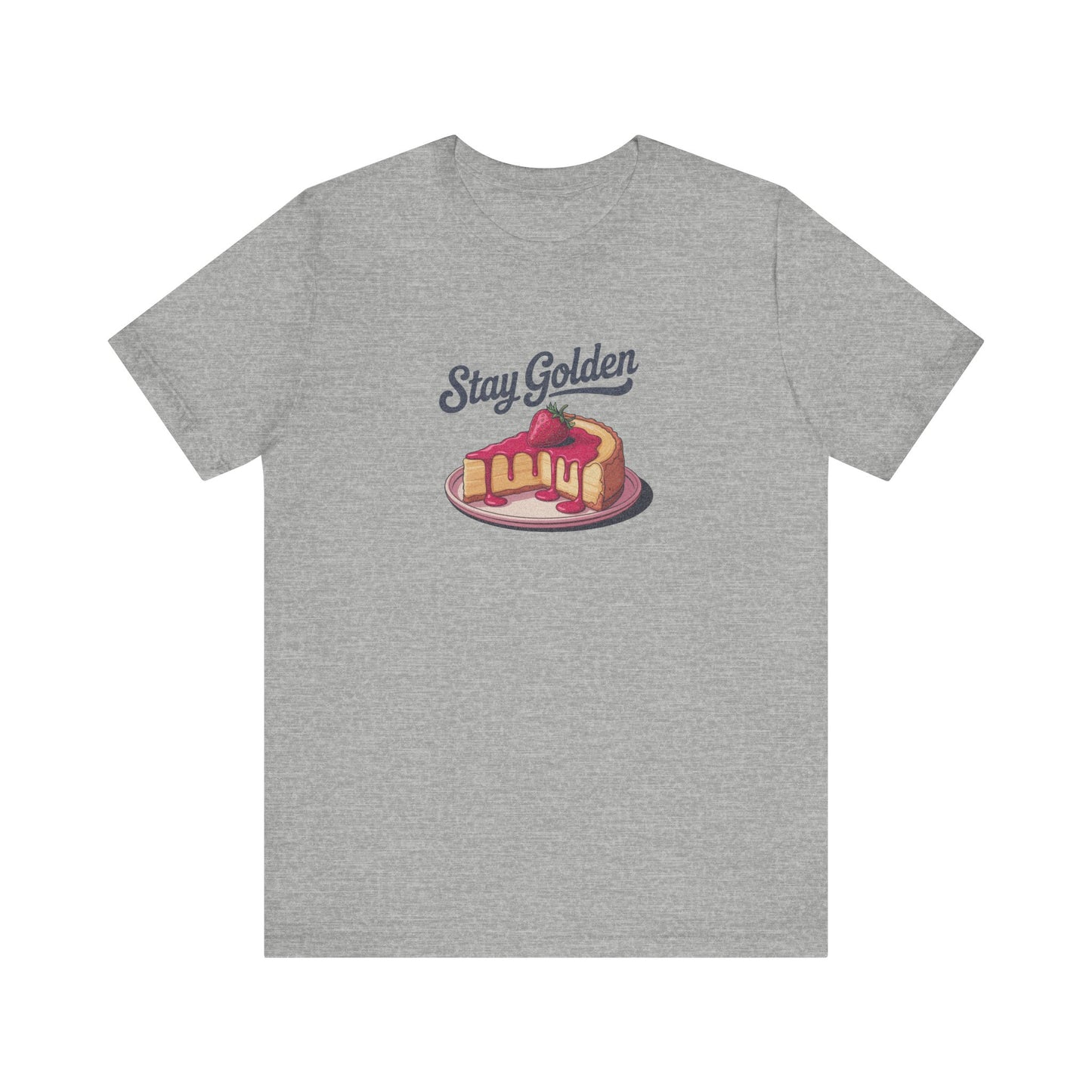 Stay Golden — Retro Cheesecake Graphic Tee (Light)