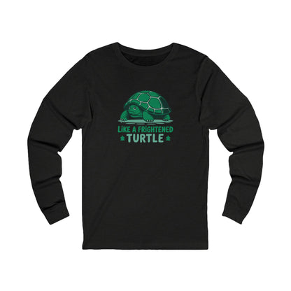Like a Frightened Turtle — George Costanza Shrinkage Long Sleeve (Dark)