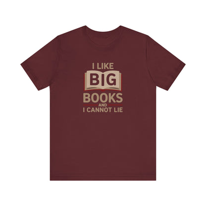 I Like Big Books and I Cannot Lie — Bibliophile Retro Tee (Dark)