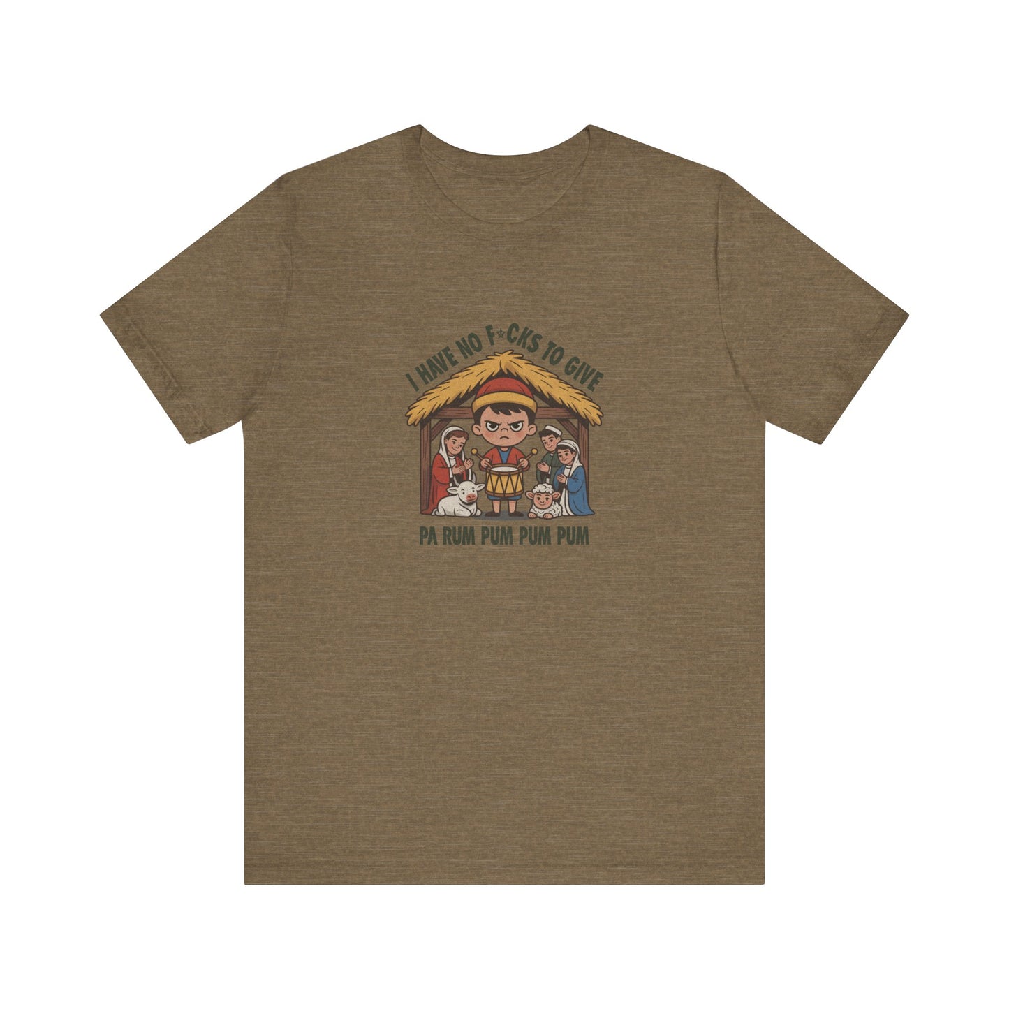 I Have No F*cks to Give — Little Drummer Boy Retro Tee (Light)