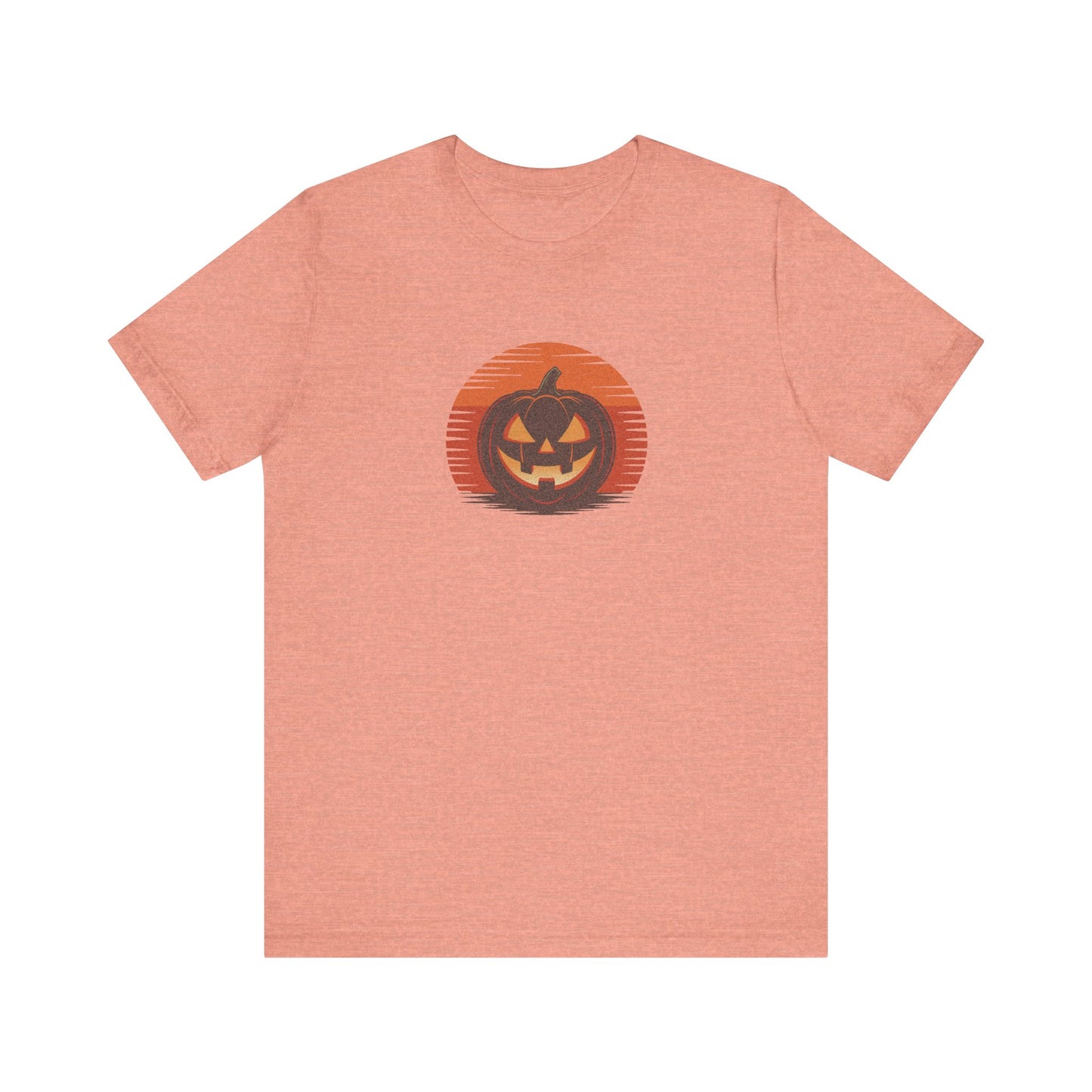Retro Jack: Sliced Sunset — Halloween Sunset Tee (Light)