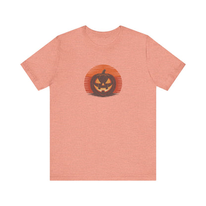 Retro Jack: Sliced Sunset — Halloween Sunset Tee (Light)