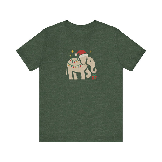White Elephant Season — Retro Christmas Graphic Tee (Dark)