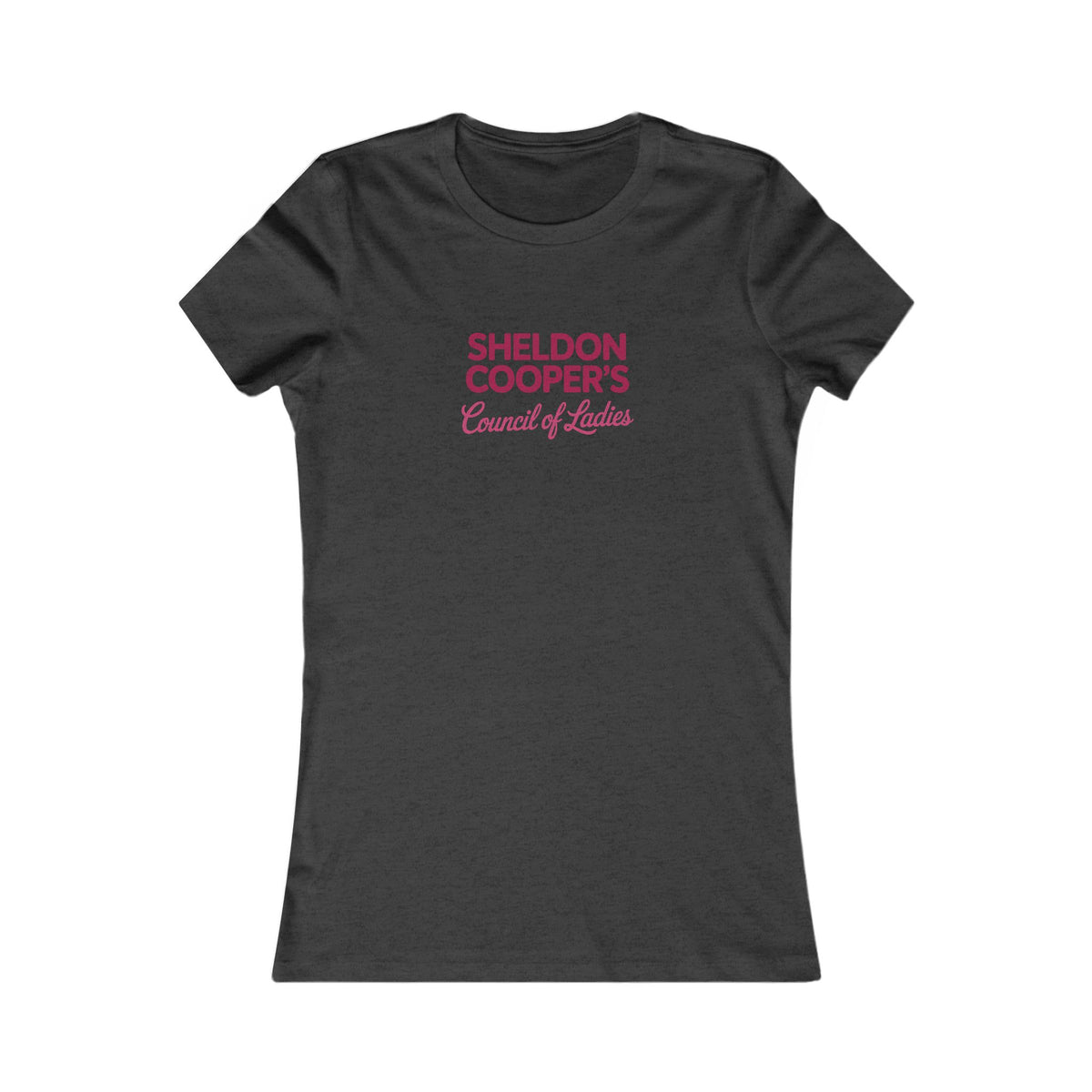 Sheldon Cooper’s Council of Ladies — TBBT Retro Women's Tee (Dark)