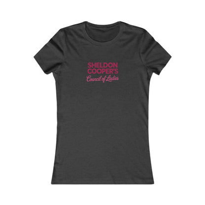 Sheldon Cooper’s Council of Ladies — TBBT Retro Women's Tee (Dark)