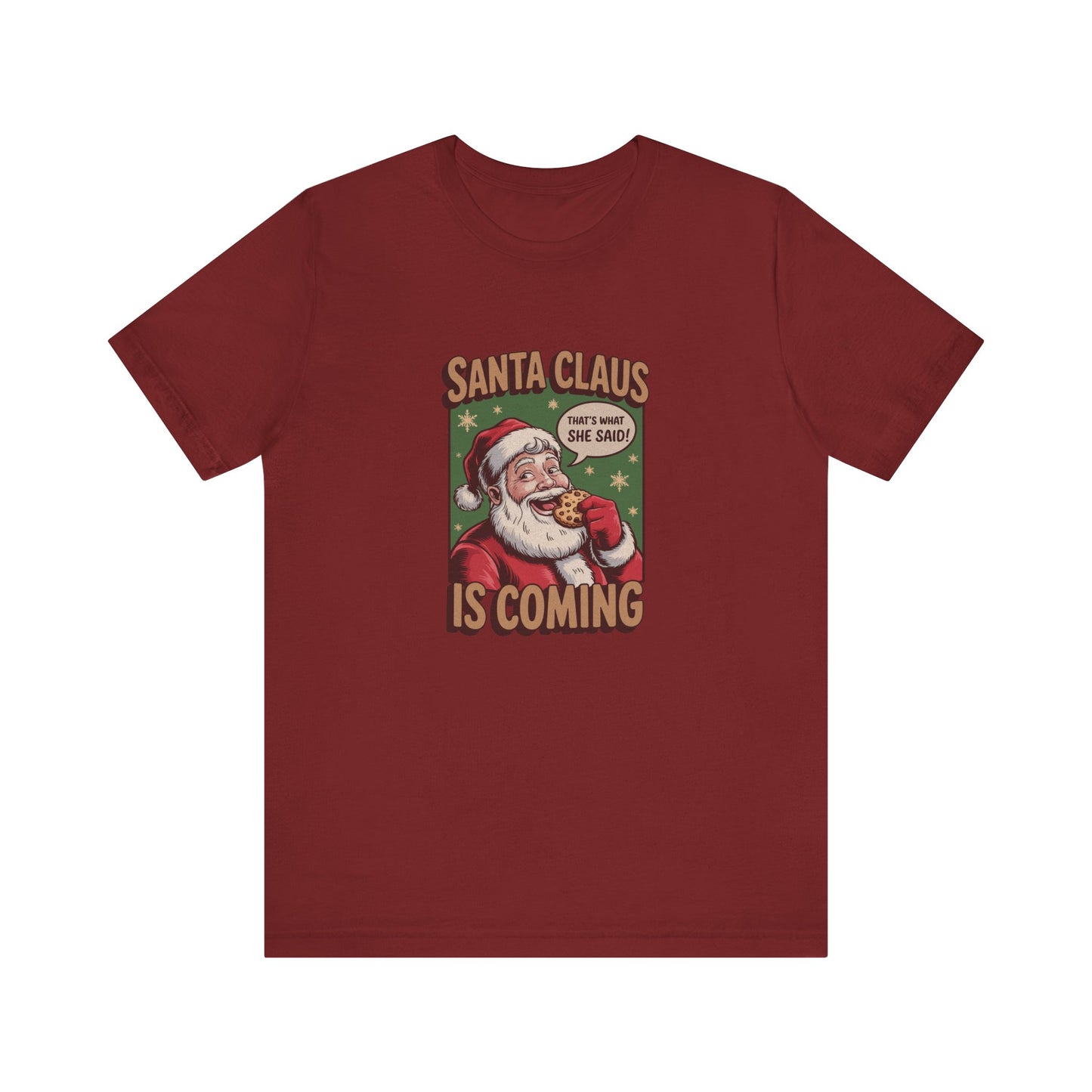 Santa Claus is Coming — Vintage Christmas Tee (Dark)