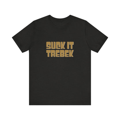 Suck It Trebek — SNL Celebrity Jeopardy Sketch Retro Tee (Dark)