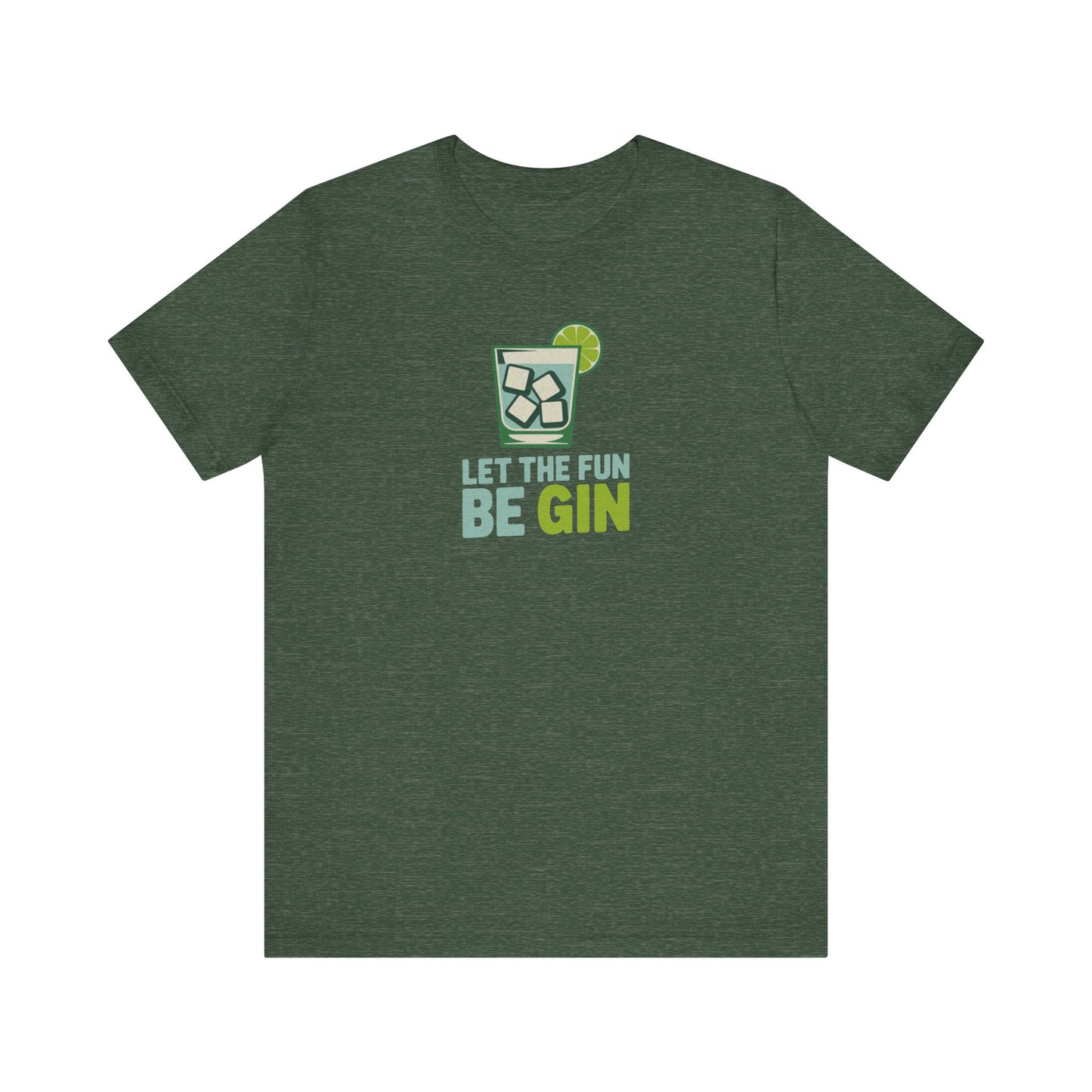 Party Starter: Let the Fun Be Gin – Cocktail Retro Tee (Dark)