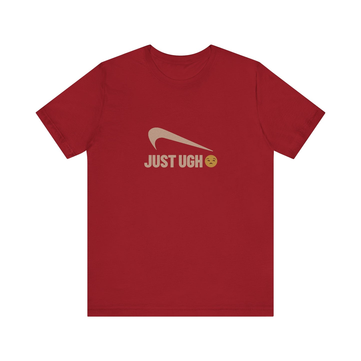 Just Ugh 😒 Athletic Parody — Retro Workout Tee (Dark)
