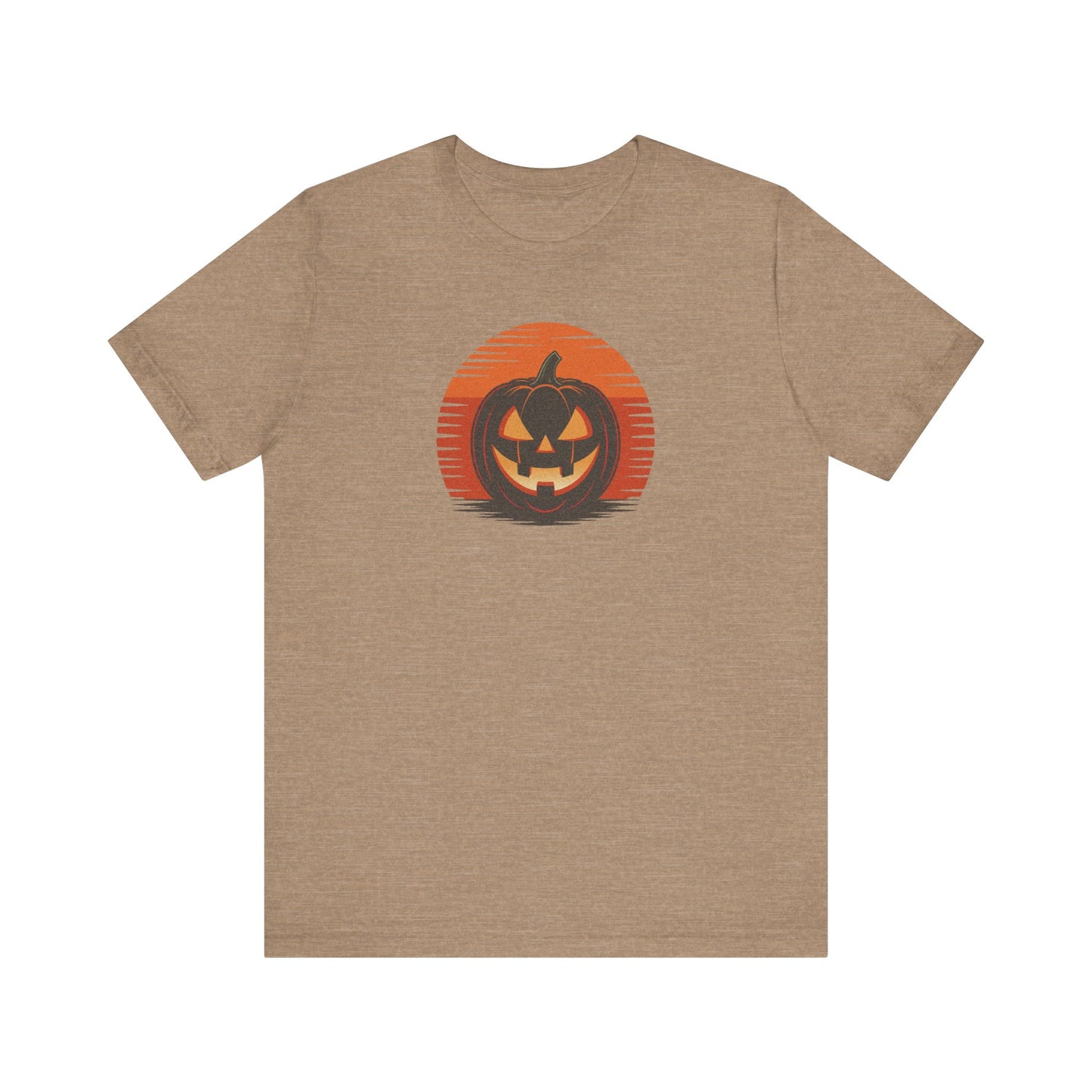Retro Jack: Sliced Sunset — Halloween Sunset Tee (Light)