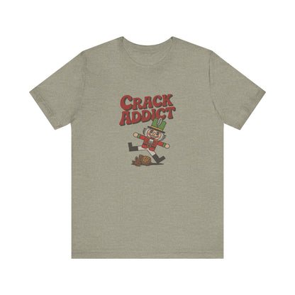 Crack Addict Nutcracker (Unhinged Remix) — Retro Tee (Light)
