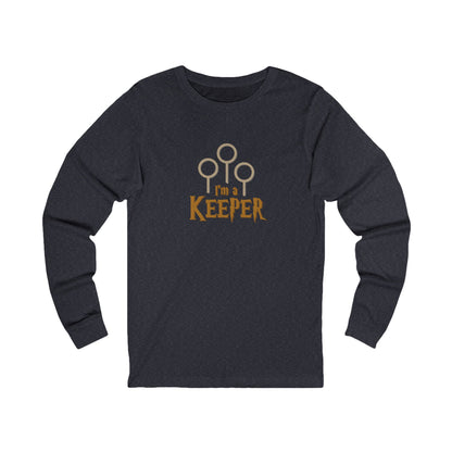I’m a Keeper — Harry Potter Quidditch Retro Long Sleeve (Dark)