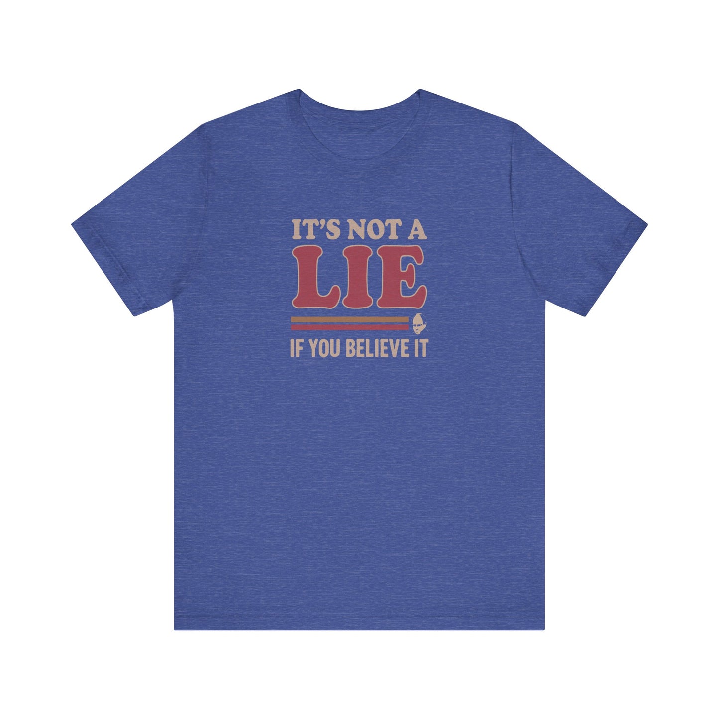 It’s Not a Lie, If You Believe It — George Costanza Retro Tee (Dark)