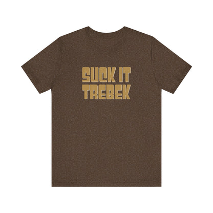 Suck It Trebek — SNL Celebrity Jeopardy Sketch Retro Tee (Dark)