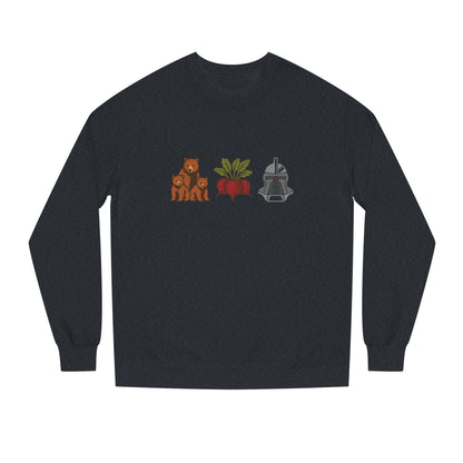 Bears, Beets, Battlestar (Icons) — Retro Sweatshirt (Dark)