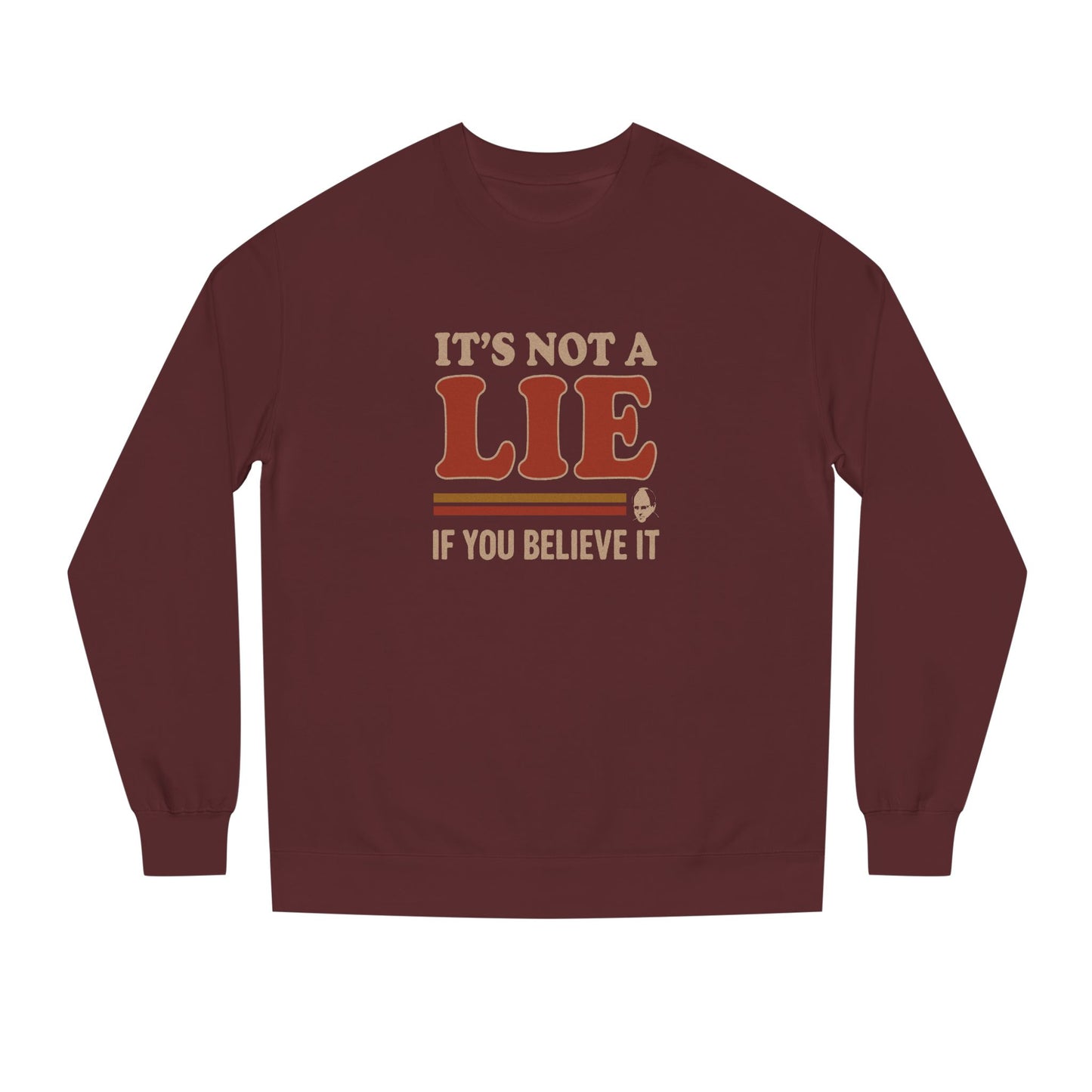 It’s Not a Lie, If You Believe It — George Costanza Retro Sweatshirt (Dark)