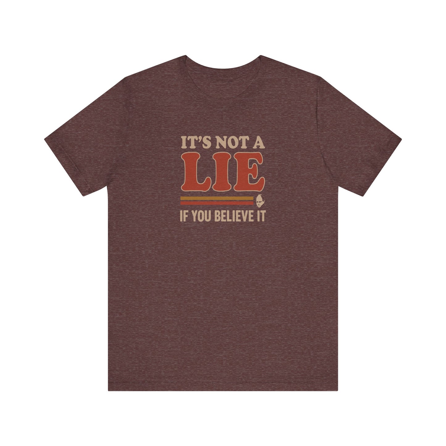 It’s Not a Lie, If You Believe It — George Costanza Retro Tee (Dark)