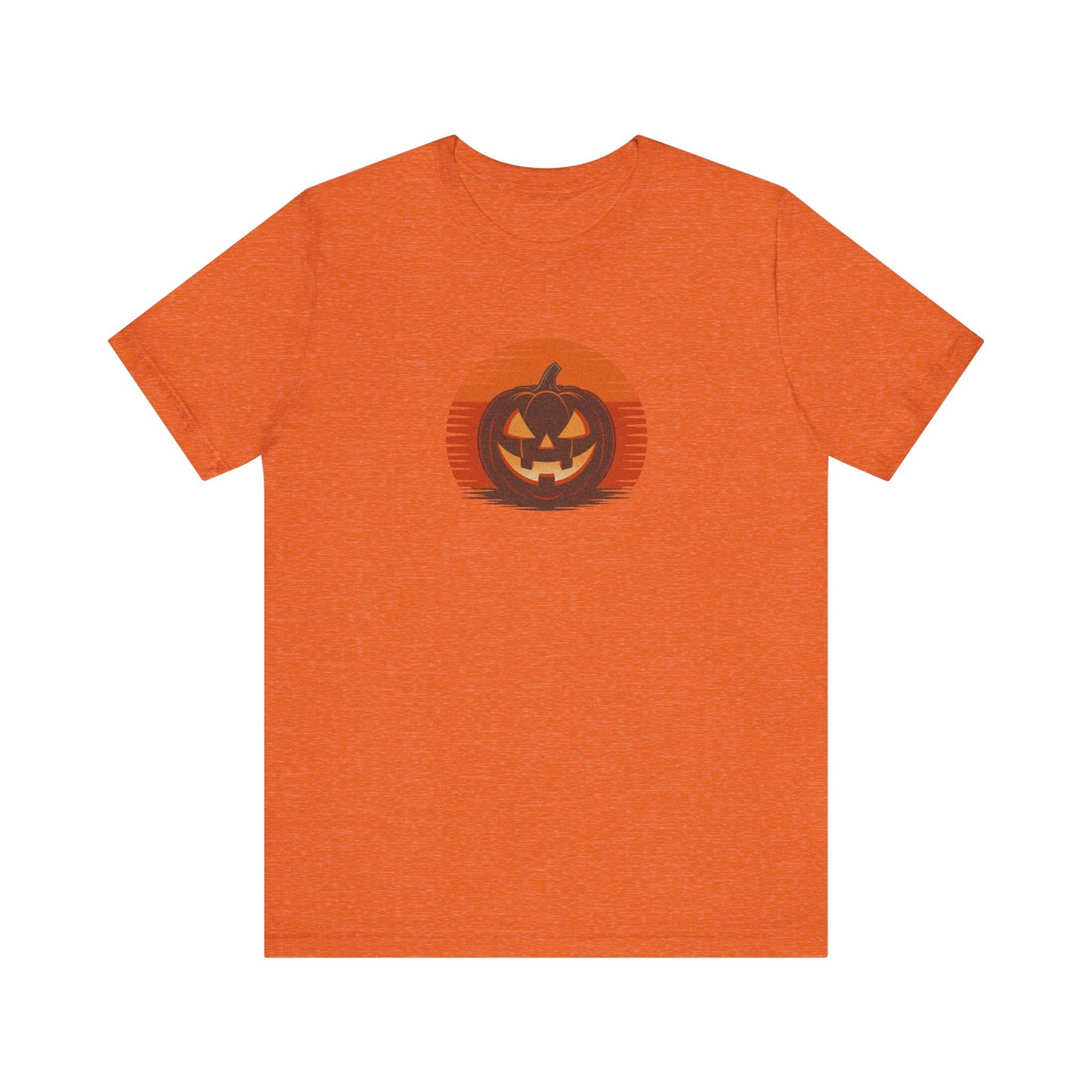 Retro Jack: Sliced Sunset — Halloween Sunset Tee (Light)