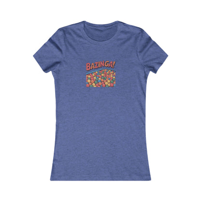 Bazinga! Ball Pit — Big Bang Theory Retro Women's Tee (Dark)