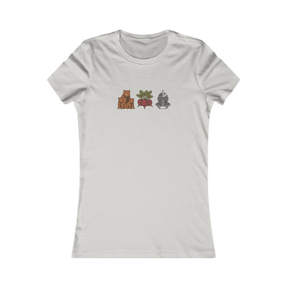Bears, Beets, Battlestar (Icons) — Retro Women's Tee (Light)