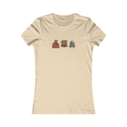 Bears, Beets, Battlestar (Icons) — Retro Women's Tee (Light)