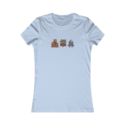 Bears, Beets, Battlestar (Icons) — Retro Women's Tee (Light)