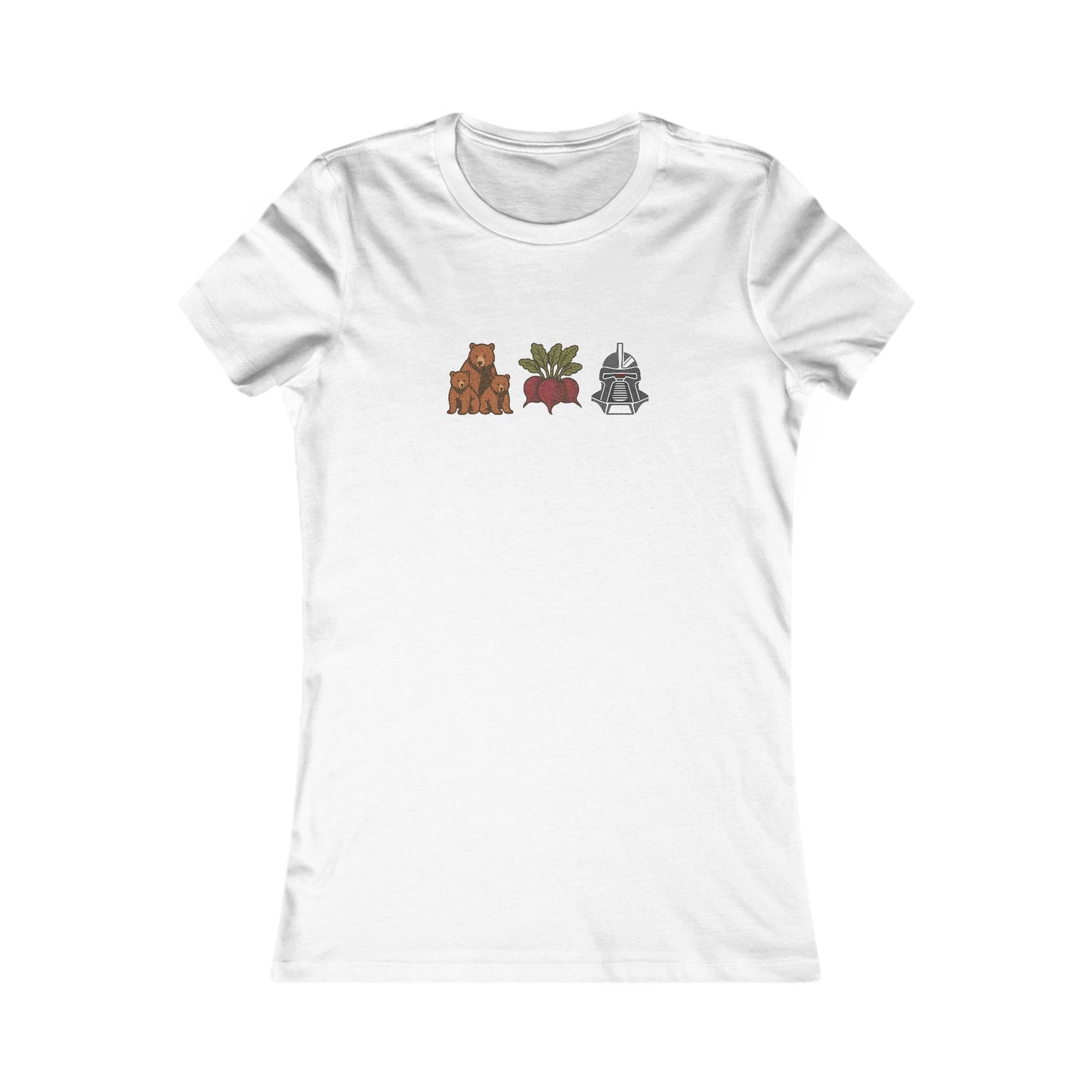 Bears, Beets, Battlestar (Icons) — Retro Women's Tee (Light)