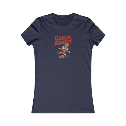 Crack Addict Nutcracker (Unhinged Remix) — Retro Women's Tee (Dark)