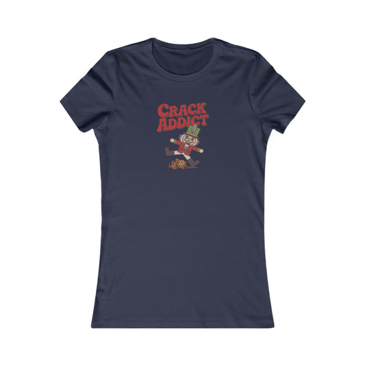 Crack Addict Nutcracker (Unhinged Remix) — Retro Women's Tee (Dark)
