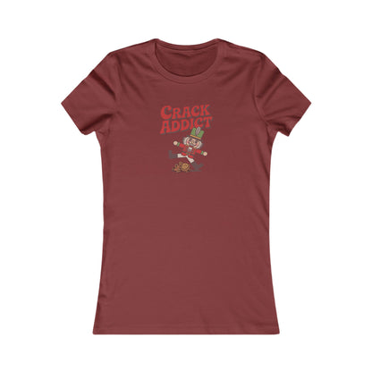 Crack Addict Nutcracker (Unhinged Remix) — Retro Women's Tee (Dark)