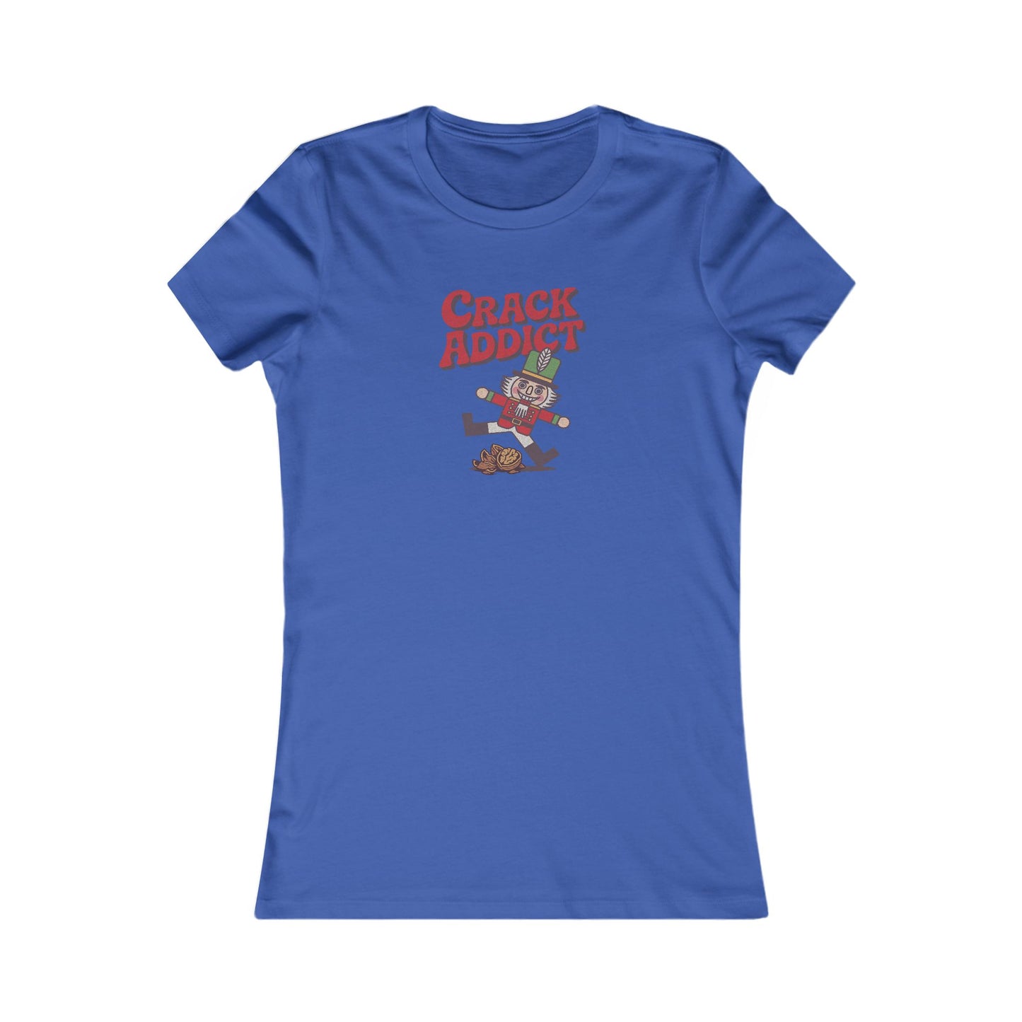 Crack Addict Nutcracker (Unhinged Remix) — Retro Women's Tee (Dark)