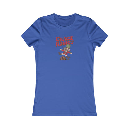 Crack Addict Nutcracker (Unhinged Remix) — Retro Women's Tee (Dark)
