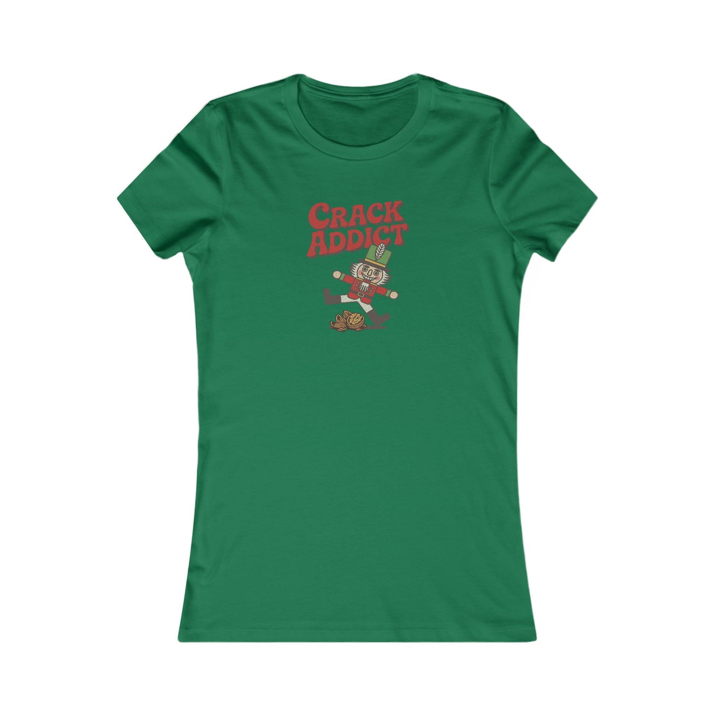 Crack Addict Nutcracker (Unhinged Remix) — Retro Women's Tee (Dark)