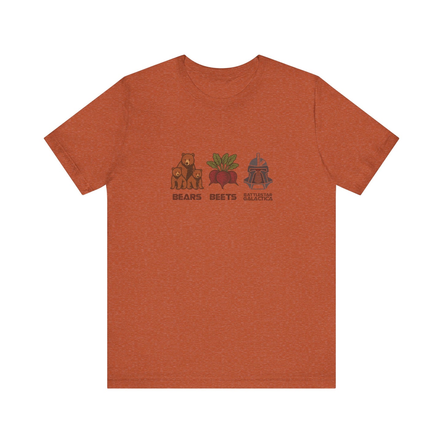 Bears, Beets, Battlestar (Captions) — Retro Tee (Light)
