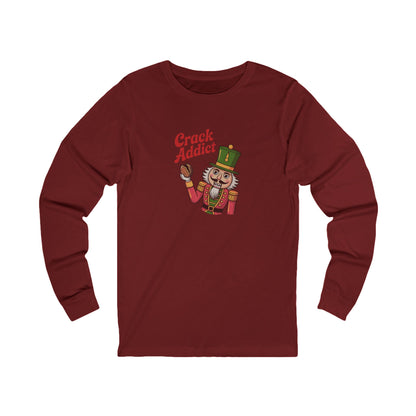 Crack Addict Nutcracker — Vintage Christmas Long Sleeve (Dark)