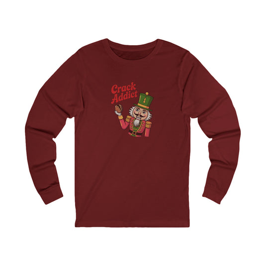 Crack Addict Nutcracker — Vintage Christmas Long Sleeve (Dark)