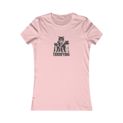 Bears Are Terrifying — Retro Silhouette Women's Tee (Light)