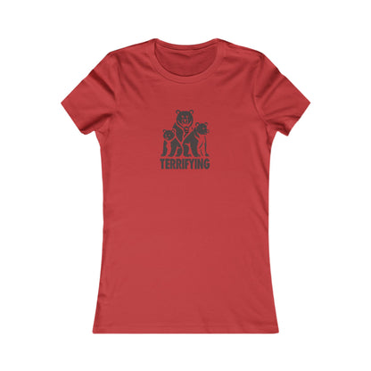 Bears Are Terrifying — Retro Silhouette Women's Tee (Light)