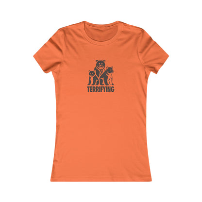 Bears Are Terrifying — Retro Silhouette Women's Tee (Light)