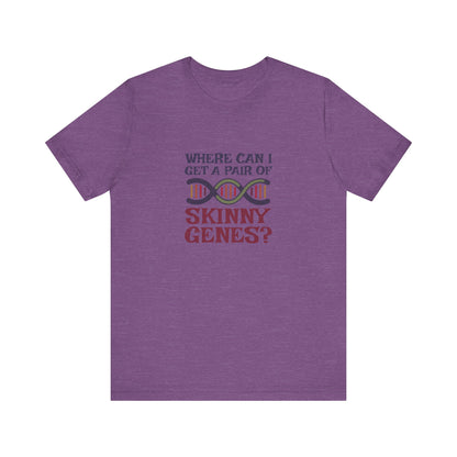Pair of Skinny Genes (Colorful) — Retro Graphic Tee (Light)