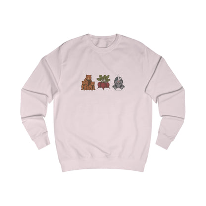 Bears, Beets, Battlestar (Icons) — Retro Sweatshirt (Light)